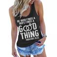 He Who Finds A Wife Finds A Good Thing Couple Matching Women Flowy Tank