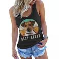 Jack Russell Dad Terrier Mom Best Buddy Retro Vintage Dog Women Flowy Tank
