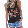 Karma Is My Girlfriend Hippie Flower Sarcastic Boyfriend Women Flowy Tank