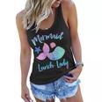 Mermaid Lunch Lady Squad Funny Gift For Cafeteria Workers Gift For Womens Women Flowy Tank