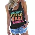 Somebodys Fine As Baby Momma Funny Mom Mama Saying Retro Women Flowy Tank