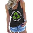 Womens Reduce Reuse Recycle Earth Day 2023 Women Flowy Tank