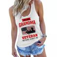 I Am A Mom Grandma And A Veteran Nothing Scares Me Army Gift Gift For Womens Women Flowy Tank