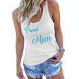 Proud Air Force Mom Heart Military Family Gift Women Gift For Womens Women Flowy Tank