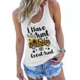 Tu I Have Two Titles Aunt And Great Aunt Sunflower Truck Gift For Womens Women Flowy Tank