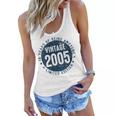 Womens 18 Year Old Gifts Vintage 2005 Limited Edition 18Th Birthday Women Flowy Tank