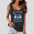 Autism Awareness Women Kid Gnomes Its Ok To Be Different Women Flowy Tank