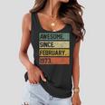 Awesome Since February 1973 50 Years Old Gifts 50Th Birthday Women Flowy Tank