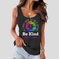 Be Kind Purple Ribbon Sunflower Lupus Awareness Women Flowy Tank