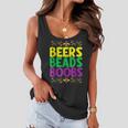 Beers Beads Boobs Mardi Gras Celebration Carnival Costume Women Flowy Tank