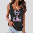 Black Lab Mama Funny Labrador Dog Lovers Mom Women Gift Women Flowy Tank