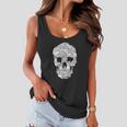 Cat Skull Halloween Funny Goth Punk Emo Graphic Gift Women Flowy Tank