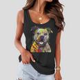 Colorful Baby Pit-Bull Terrier Lover Dad Mom Funny Kidding Women Flowy Tank