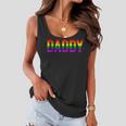 Daddy Lgbt Gay Lesbian Pride Rainbow Support Fathers Day Women Flowy Tank