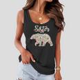 Floral Sister Bear Sister Matching Mom And Daughter Women Flowy Tank