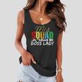 Funny Boss Quotes My Squad Calls Me Boss Lady Gift For Womens Women Flowy Tank
