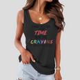Funny Sarcastic I Dont Have The Time Or The Crayons Saying Women Flowy Tank