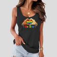 Gay Pride Clothing Lgbt Rainbow Flag Heart Unity Women Flowy Tank