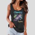 Happiness Is Being A Mom And Grandma Dragonfly Gift Women Flowy Tank