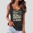 Hero Wears Dog Tags Combat Boots Proud Military Aunt Gift Women Flowy Tank