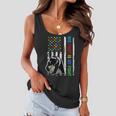 His Fight Is My Fight American Flag Autism Awareness Mom Dad Women Flowy Tank