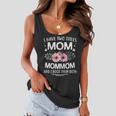 I Have Two Titles Mom Mommom And I Rock Them Both Funny Gift Gift For Womens Women Flowy Tank