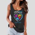I Wear Blue For My Brother Kids Autism Awareness Sister Boys Women Flowy Tank
