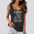 Im A Proud Army Godmother Veteran Fathers Day 4Th Of July Women Flowy Tank