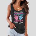 Keeper Of The Gender Aunty Loves You Baby Announcement Women Flowy Tank