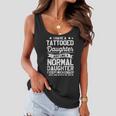 Mens I Have A Tatooed Daughter Funny Tattoo Fathers Day Daddy Women Flowy Tank