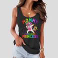 Mommy Of The Birthday Princess Girl Dabbing Unicorn Mom Women Flowy Tank