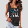My First Mothers Day As A Mom In Blue And Pink Women Flowy Tank
