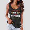 Naughty List Veteran Funny Christmas Xmas Holiday Women Flowy Tank