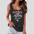 Promoted To Mommy Est 2023 New Mom Gift First Mommy Women Flowy Tank