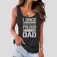 Proud Army Dad Support Military Daughter Women Flowy Tank