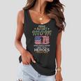 Proud Army Mom I Raised My Heroes Camouflage Graphics Army Women Flowy Tank