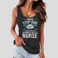 Proud Step Dad Of The Worlds Best Nurse Funny Stepdad Women Flowy Tank