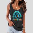 Puzzle Rainbow In April We Wear Blue Autism Awareness Month Women Flowy Tank