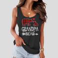 Red Plaid Grandpa Bear Christmas Pajama Matching Family Women Flowy Tank