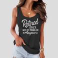 Retired 2023 Not My Problem Anymore Funny Retirement Gifts V4 Women Flowy Tank
