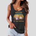 Skipping To The Retro Chicken Funny Lanky Arts Box Videogame Women Flowy Tank