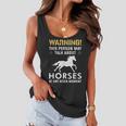 Talk About Horses Women Girls Horseback Riding Horse Lover Women Flowy Tank