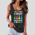 Teacher Of The Most Awesome Peeps Easter Day Bunny Rabbit Women Flowy Tank
