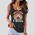 This Is How I Roll Funny Bowling Balls Pin Bowler Vintage Women Flowy Tank