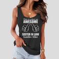 This Is What An Awesome Sister In Law Looks Like Women Flowy Tank