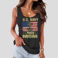 Us Navy Proud Mom With American Flag 4Th Of July Veteran Day Women Flowy Tank