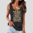 Vintage 60 Year Old Gift 60Th Birthday For Men April 1963 Women Flowy Tank