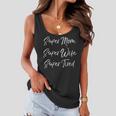 Womens Funny Mothers Day Gift Super Mom Super Wife Super Tired Women Flowy Tank