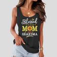 Womens Mothers Day Blessed To Be Called Mom Grandma Flower Funny Women Flowy Tank