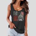 Womens My Son My Soldier Hero Proud Army Mom Us Military Mother Women Flowy Tank